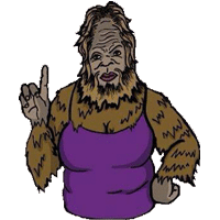 Gif animé Bigfoot v de victoire